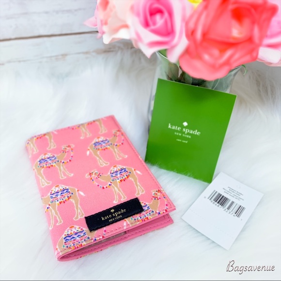 kate spade Accessories Kate Spade Camel Passport Daycation Pink